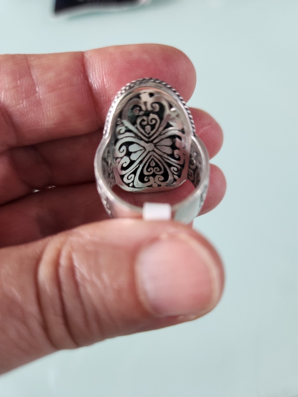 SARDA Silver Ring, Persist and Prevail Ring™ in Mint Amazonite, size 7 NWT - Picture 7 of 7